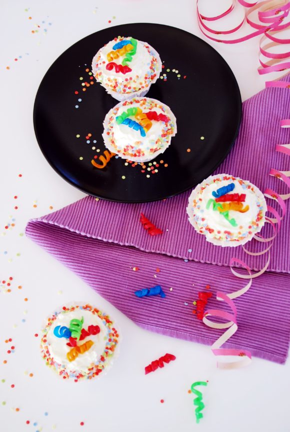 Kunterbunte Fasching Cupcakes