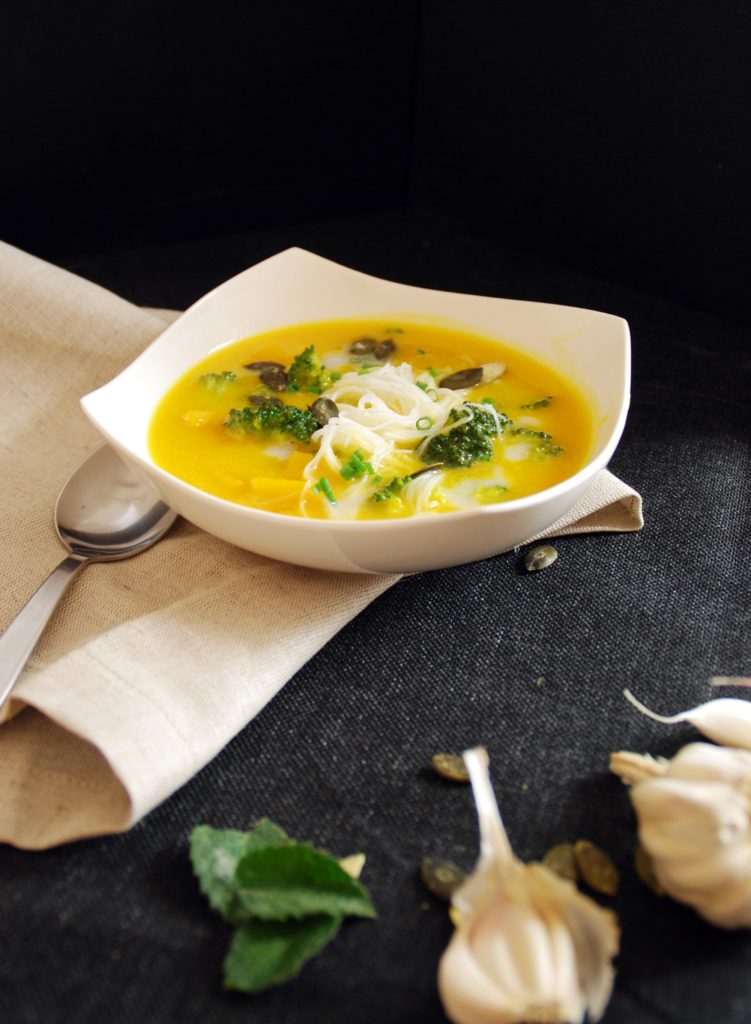 Kürbissuppe asiatischer Art - Rezept, Kochen, Schürzenfräulein