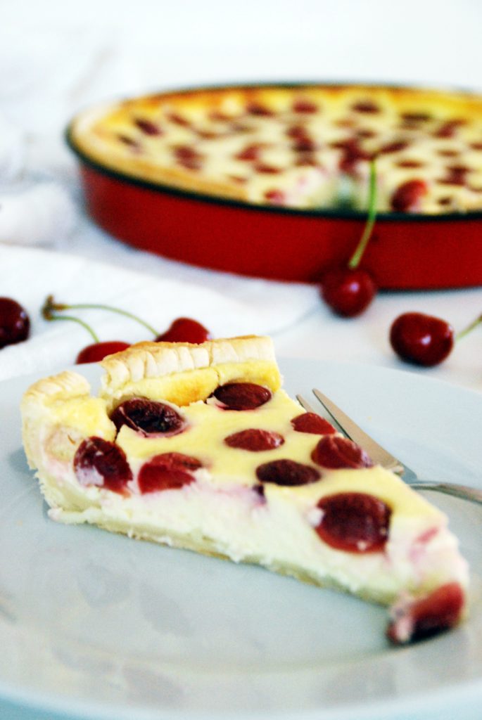 Kirsch Tarte mit Blätterteig - Backen, Schürzenfräulein