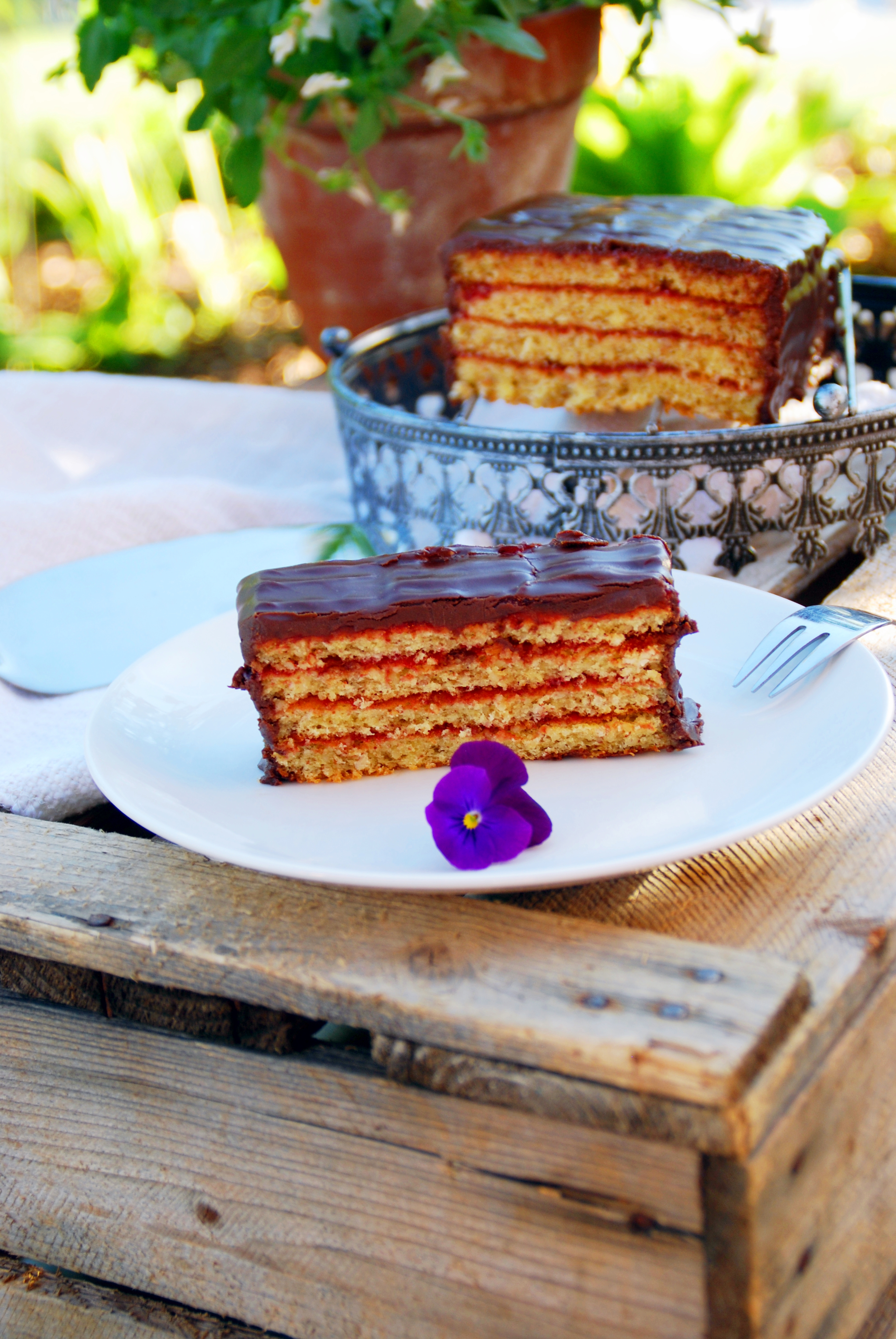 Schoko Mandel Schnitten - Backen, Schürzenfräulein