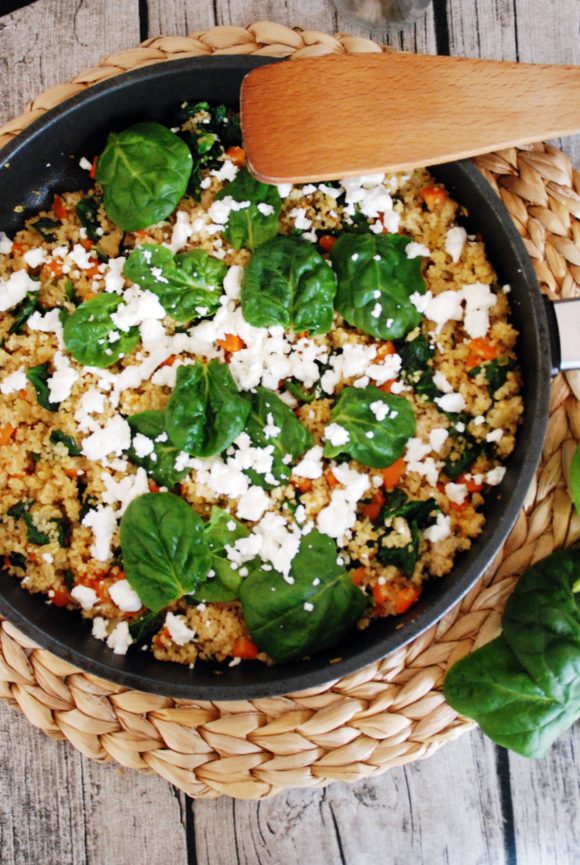 Spinat Couscous Pfanne